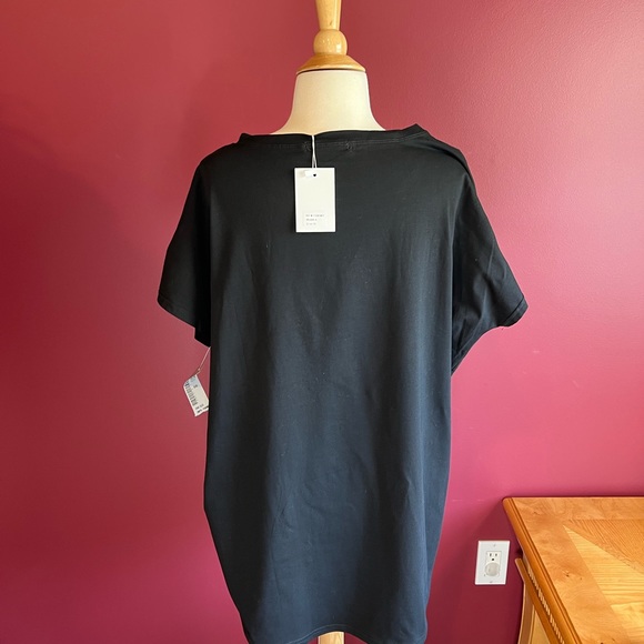 Mc Lorene black oversized tunic tee with iridescent stars one size - Picture 11 of 12